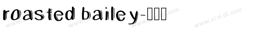 roasted bailey字体转换